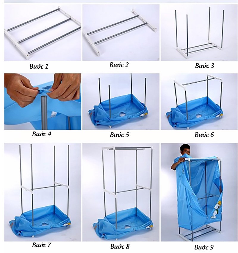 Cách lắp đặt tủ sấy quần áo