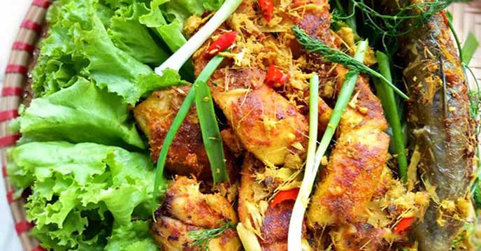 Cá nướng riềng mẻ